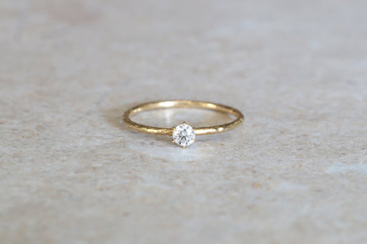 Twig + 0.1ct diamond ring / K18