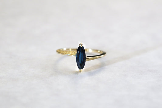 Marquis sapphire ring