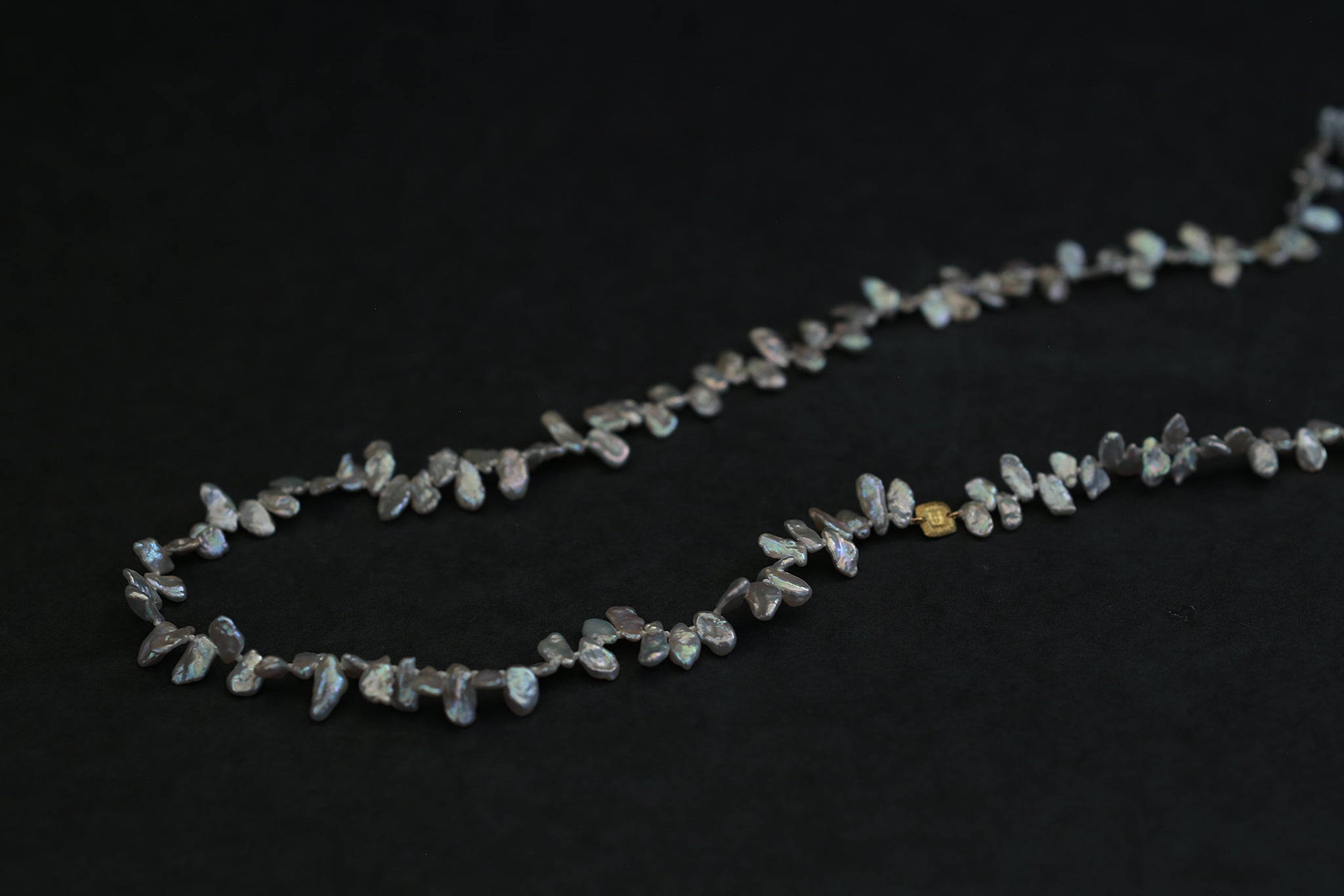 Keshi pearl long necklace – Ryui