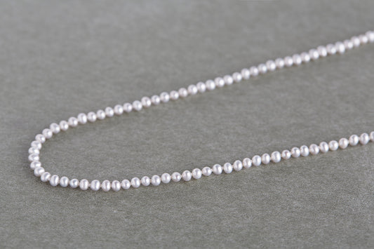 Baby gray pearl necklace