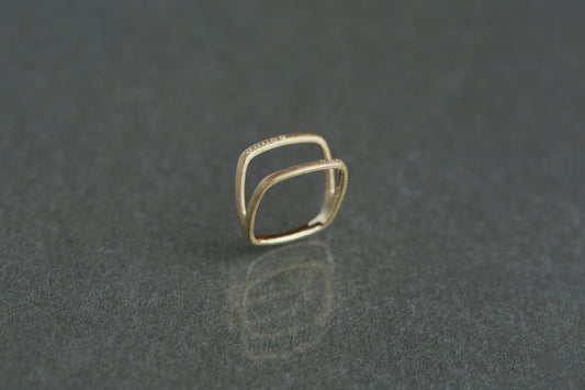 Syami frame ring + diamond / K18