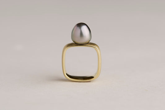 Syami ring + tahiti pearl / K18