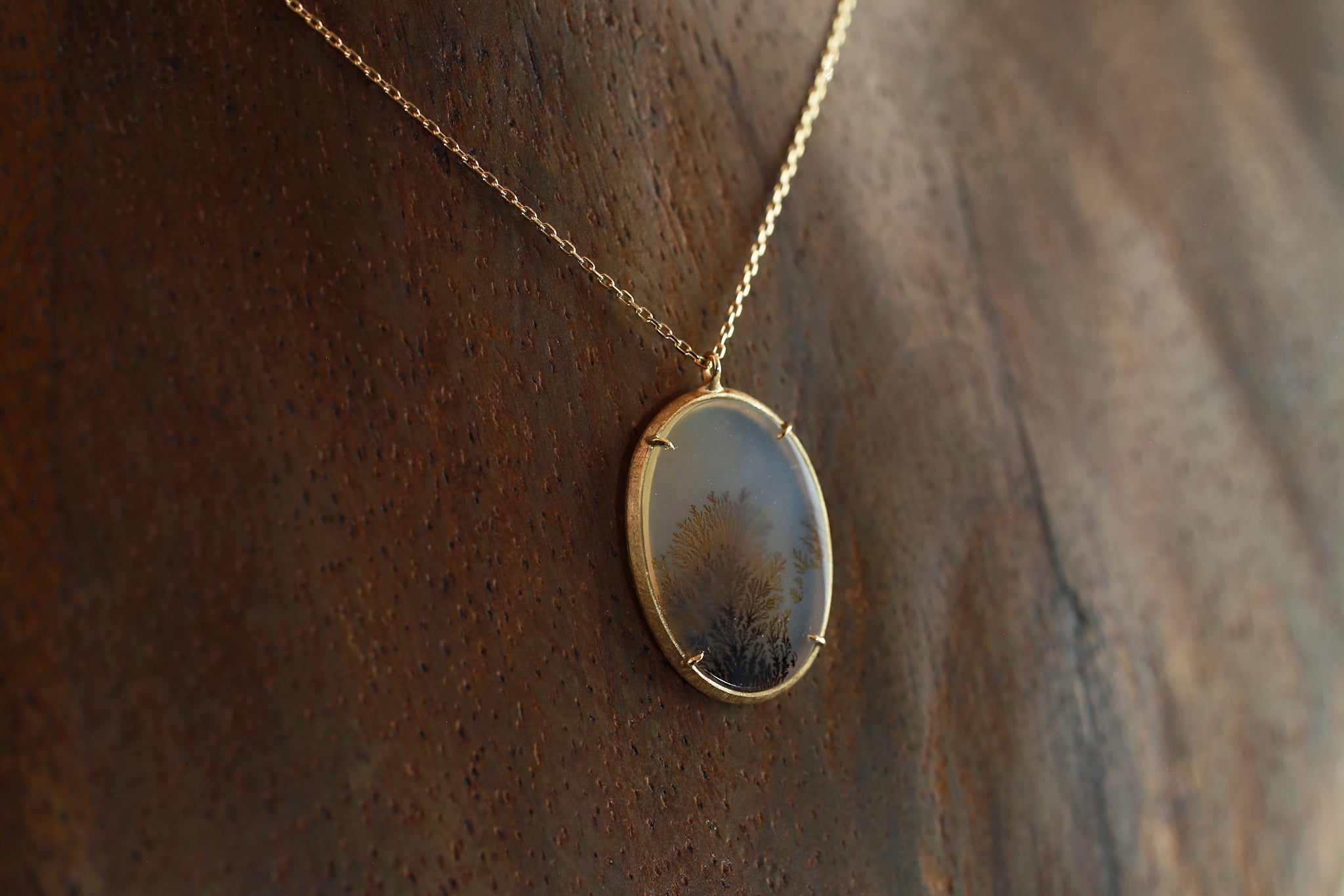 Dendritic agate necklace – Ryui