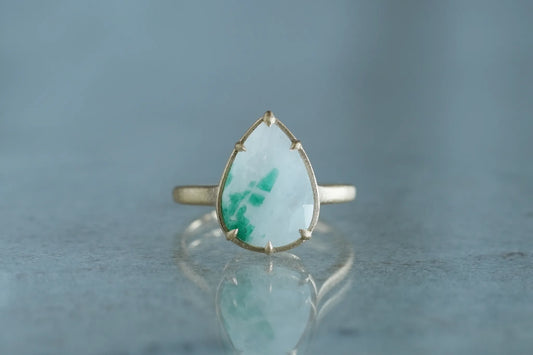 Matrix emerald ring