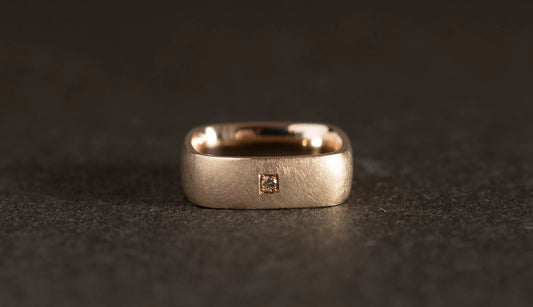 Syami ring + light brown diamond / K10