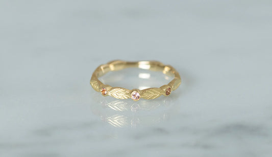 Bloom ring + pink tourmaline
