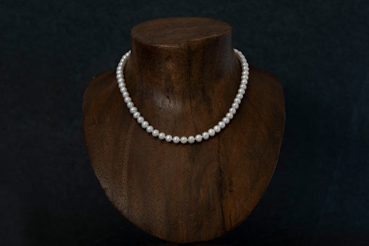 White pearl necklace