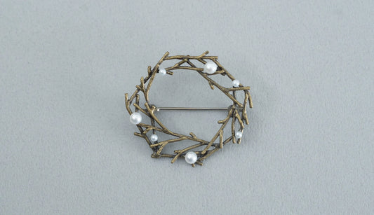 Forest of grain brooch