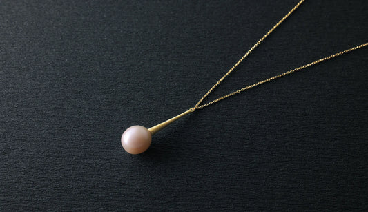 Raindrop necklace / K18YG