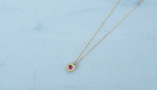 Enfold necklace + ruby