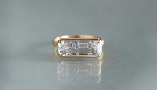 [Monthly piece] Fluorite in quartz ring