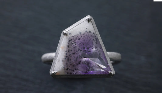 [Canna Oshiro × Ryui] Trapiche amethyst ring