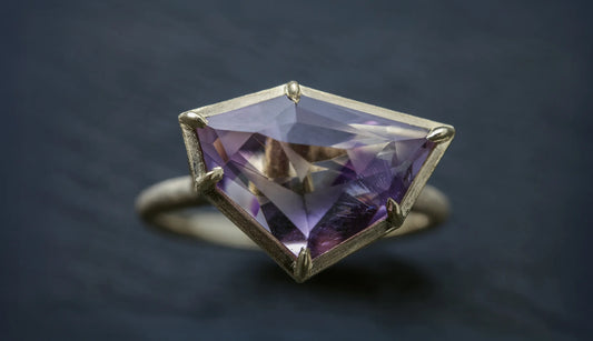 [Canna Oshiro × Ryui] Bicolor amethyst ring