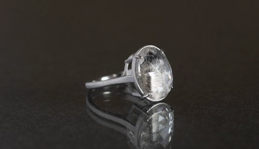 [Ryui Momthly Selection] Brookite in quartz ring