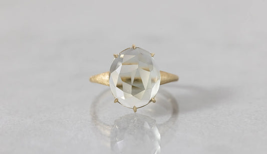 [Canna Oshiro × Ryui] Green amethyst ring