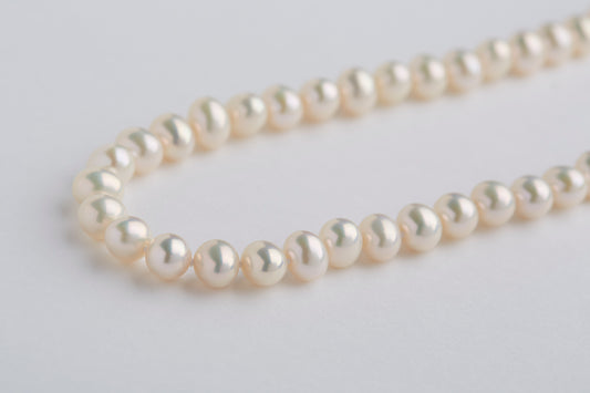 Potato pearl necklace