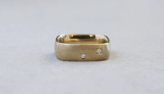 Syami ring + diamond ( dot ) / K10・K18