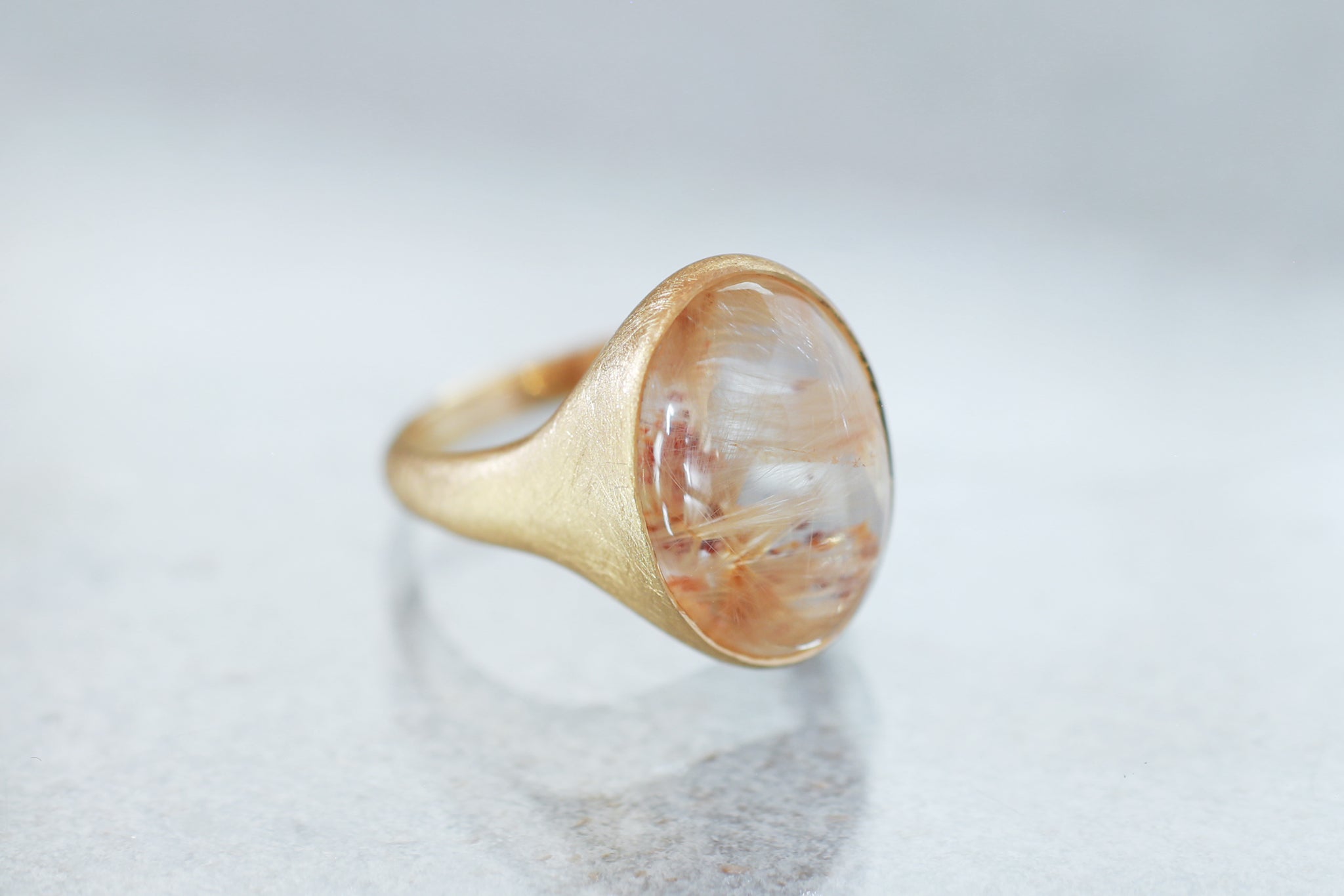 ルチルインクォーツリング– Ryui