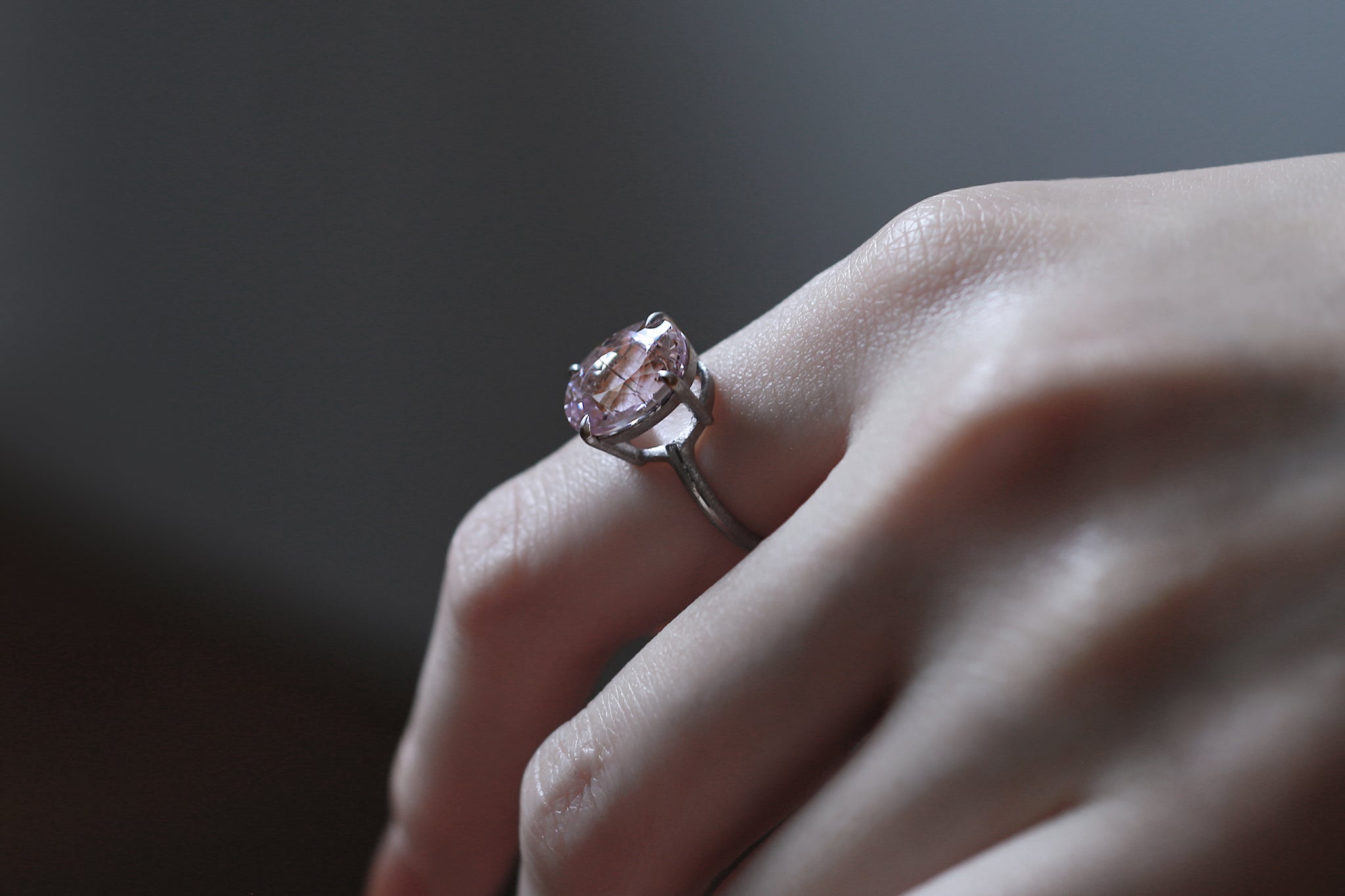 あーるめいど まりこ 薔薇リング クンツァイトPG フリーサイズリング 07741da66dd77e47fcd98b588f8ef8