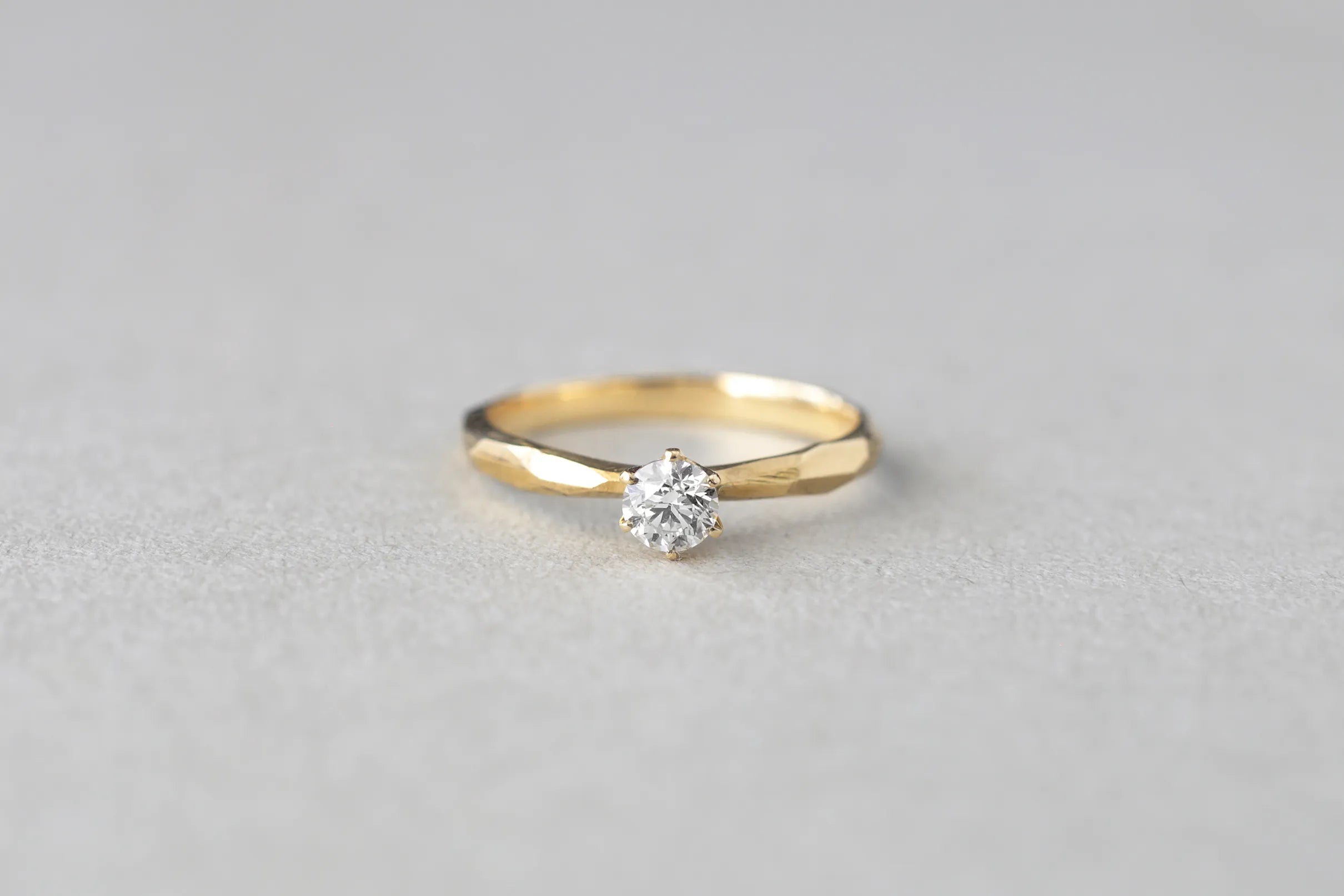 Remake - Rough cut ring -solitaire-
