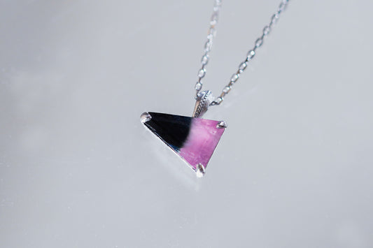 Bicolor tourmaline necklace