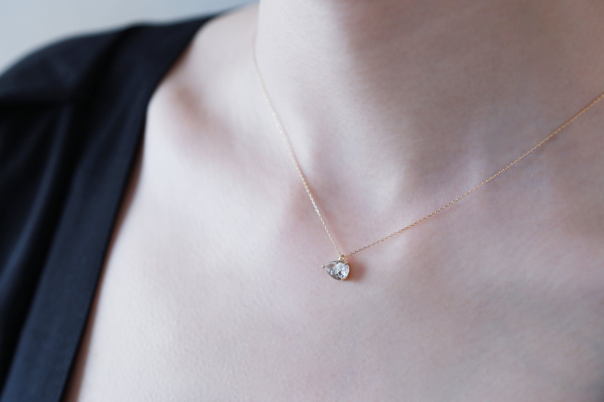 Marcasite in quartz necklace – Ryui