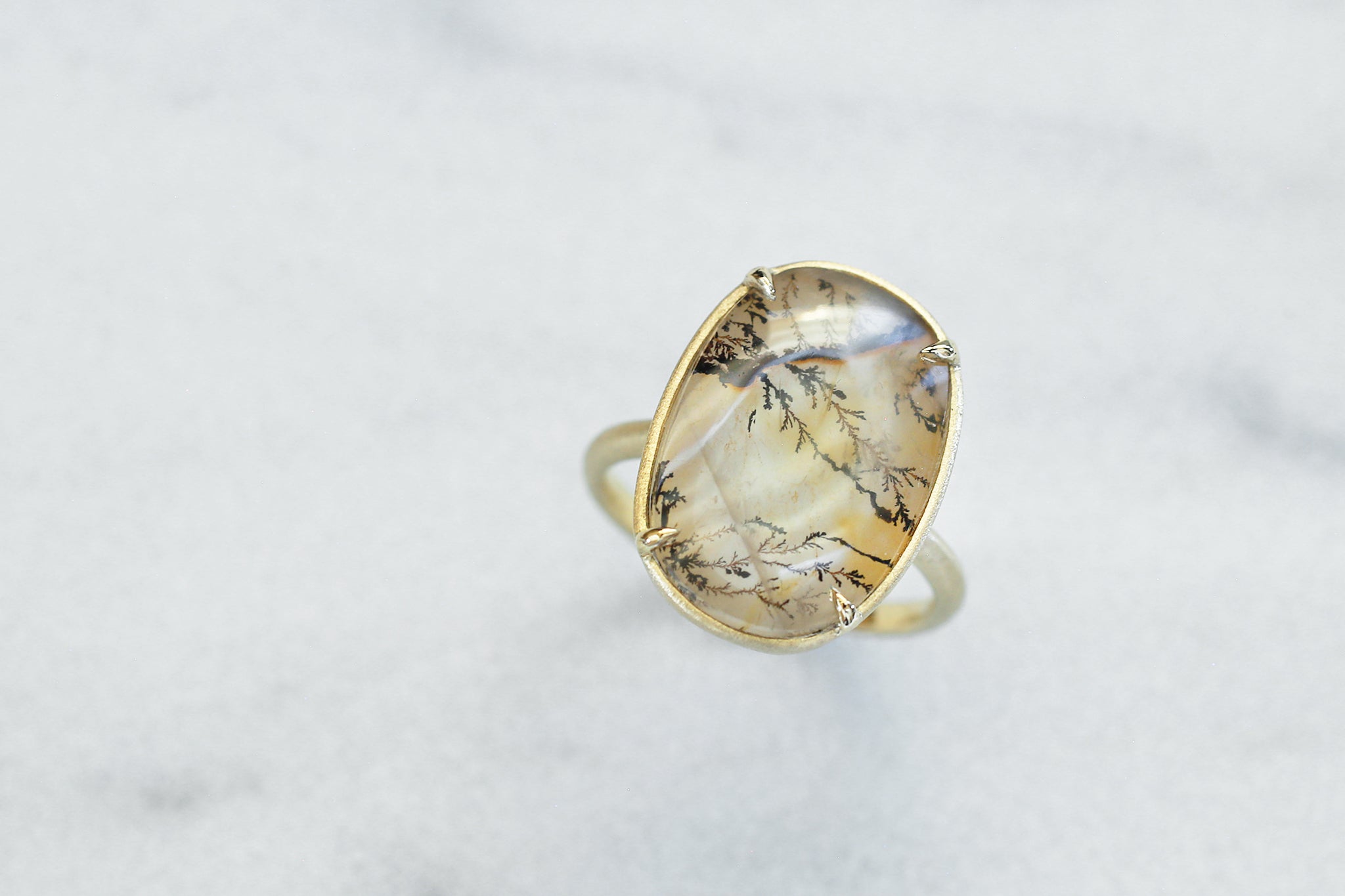 Dendritic quartz ring – Ryui