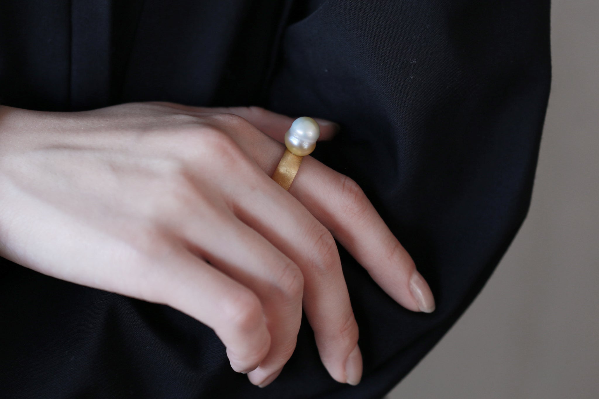 Syami ring + pearl