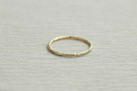 Twig ring 1.0mm / K18