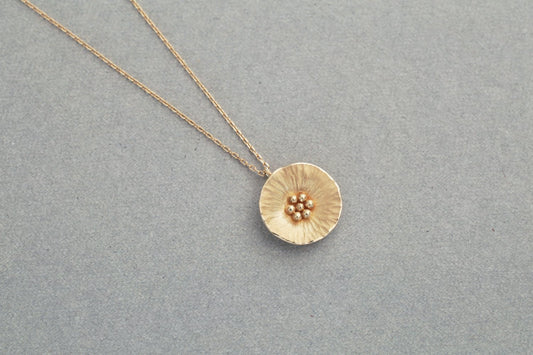 Flower necklace / K18