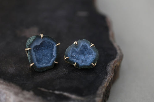 Rough agate earrings