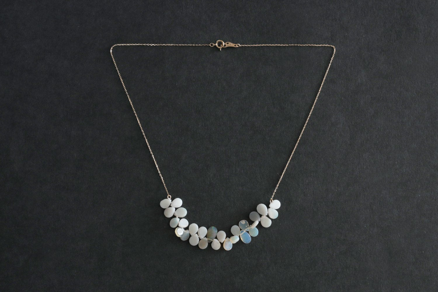 専用　Ryui ドロップ オパールチェーンネックレス K18 リュイ リュイ 【定価4.7万】リュイ Ryui *Drop opal chain necklace