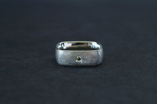 Syami ring ＋ light brown diamond / Silver