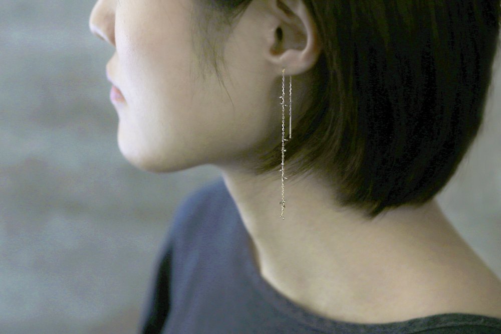 Slight scent ピアス / K18– Ryui