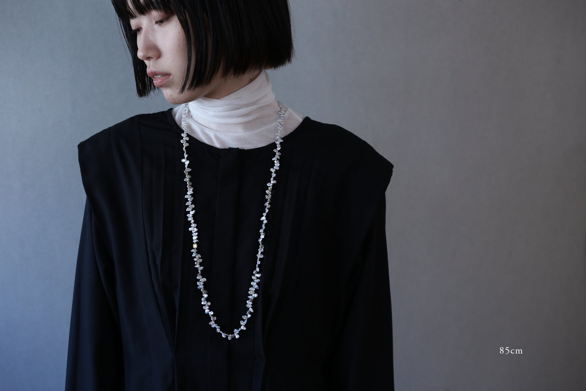 Keshi pearl long necklace – Ryui