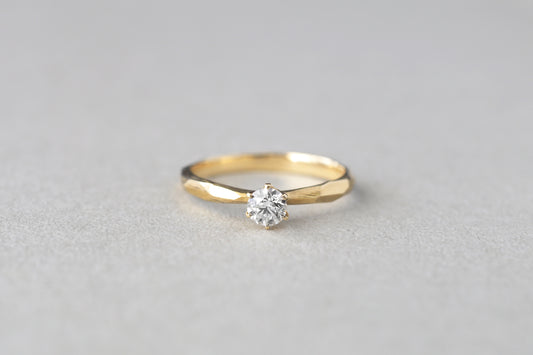 Remake - Rough cut ring -solitaire-